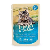 Sam's Field cat pouch fehérhal&borsó 85g