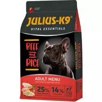 JULIUS K-9 12kg Adult Vital Essentials (marha,rizs) száraztáp - felnőtt kutyák részére