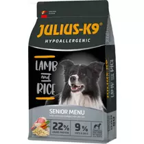 JULIUS K-9 12kg Senior/Light Hypoallergenic (bárány,rizs) száraztáp - Idős és/ vagy túlsúlyos felnőtt kutyák részére
