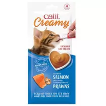 Catit Creamy salmon&prawns - jutalomfalat krém (lazacos,garnélás) macskák részére (4x15g)