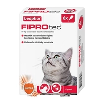 Beaphar Fiprotec Cat Bolha/Kullancsirtó Spot on Macskáknak 6x0,5ml