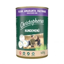 Christopherus Dog konzerv menü fácán, amaránt, paszternák 800g