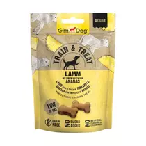 GimDog Train & Treat Lamm & Ananas snack 125g