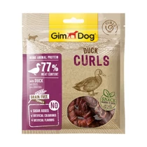 GimDog snack pure meat curls kacsa freez 55g