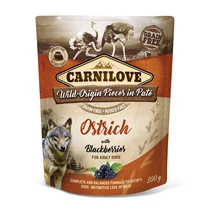 Carnilove Dog tasakos Paté Ostrich with Blackberries - Strucc szederrel 300g