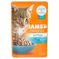 Iams Delights Kitten Csirke Szószban 85g