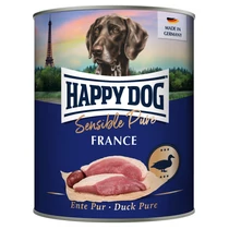 Happy Dog Sensible Pur France Kacsa színhús konzerv 6x800g