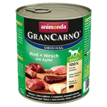 Animonda GranCarno Adult (marha,szarvas,alma) konzerv - Felnőtt kutyák részére 800g