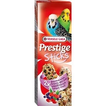 Versele Laga Prestige Sticks Dupla Rúd (Erdei gyümölcs) - kiegészítő eleség hullámos papagáj részére (60g)