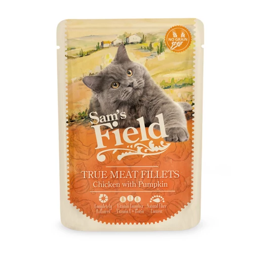 Sam's Field cat pouch csirke&sütőtök 85g