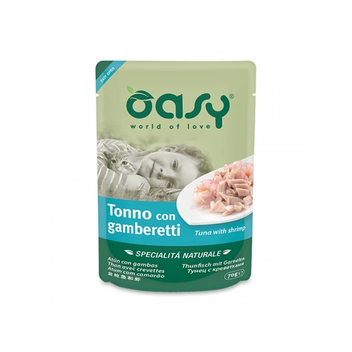 Oasy Cat Alutasak Natural Tuna&Shrimp 70g