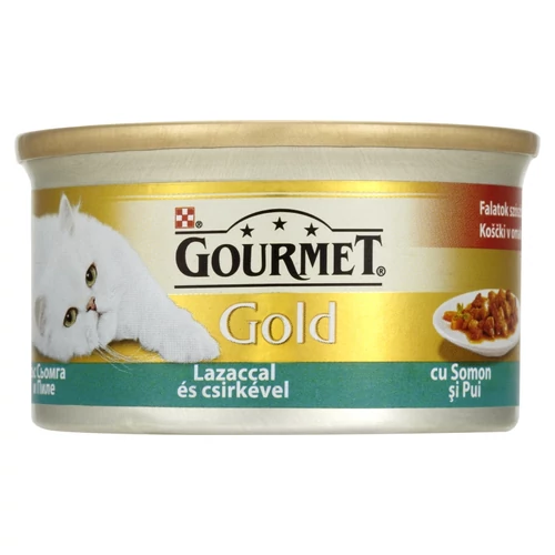 Gourmet Gold  Szószban Lazac+Csirke 85g