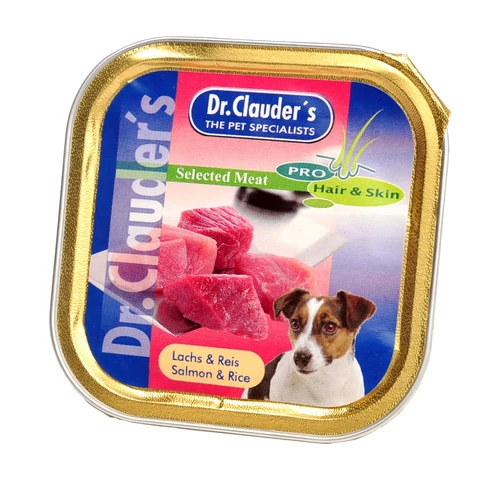 Dr.Clauders Alutálka Selected Meat Lazac&rizs 100g