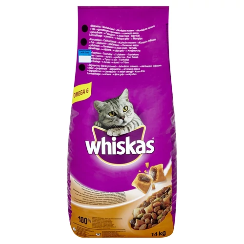 Whiskas Száraz  Tonhal -Májas Falat 14kg