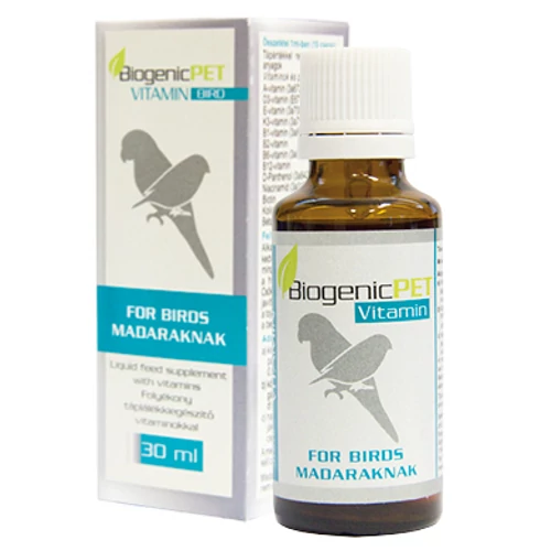 Biogenicpet vitamin Bird 30 ml ENG/HU