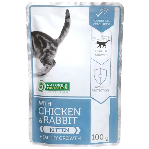 Natures Protection Alutasakos Kitten Chicken&rabbit 100g