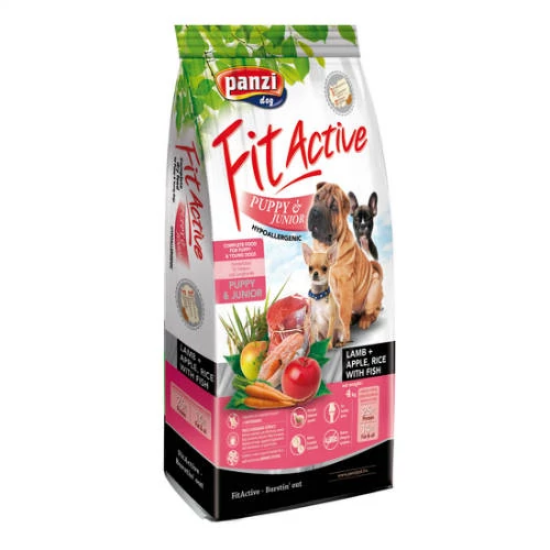 Panzi FitActive Hypoallergenic Puppy Lamb (bárány,rizs,alma) száraztáp - Kölyök kutyák részére 4kg