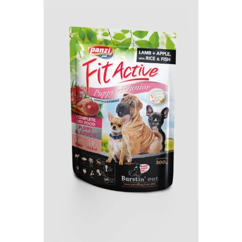 Panzi FitActive Hypoallergenic Puppy Lamb bárány,rizs,alma száraztáp 300g