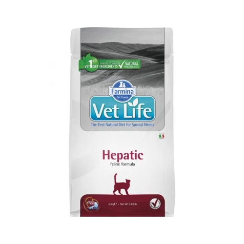 Vet Life Natural Diet Cat Hepatic 400gr