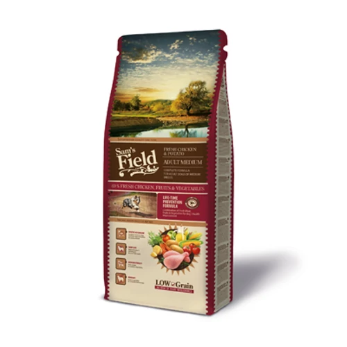 Sam's Field low grain adult medium fresh csirke&burgonya 13 kg