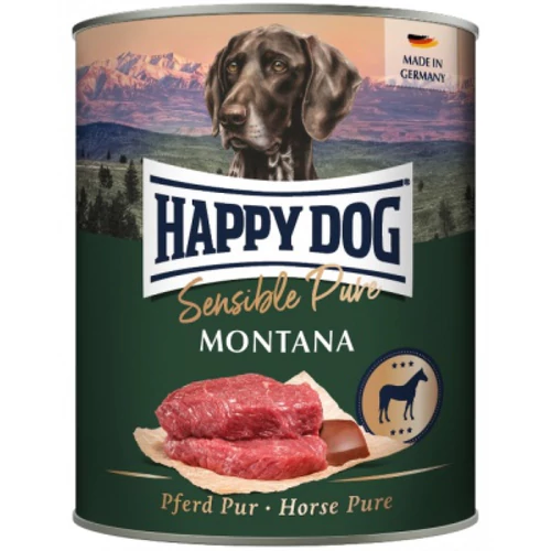 Happy Dog Sensible Pur Montana Ló színhús konzerv 6x800g