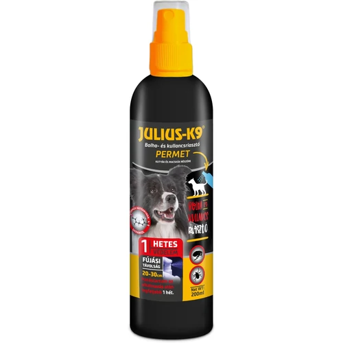 Julius K9 Bolha- és kullancsriasztó permet kutyák részére (200ml)