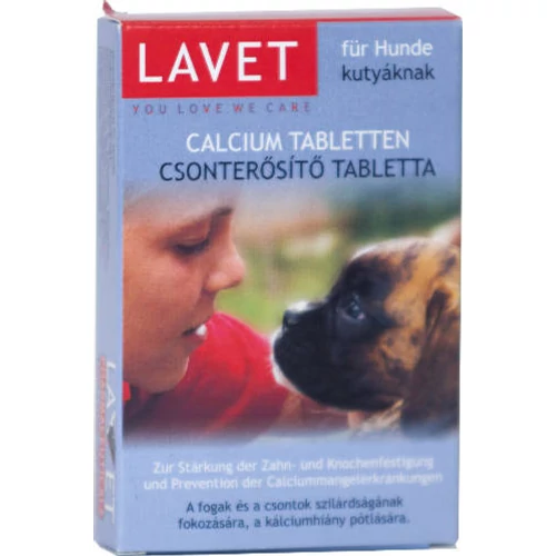 Lavet Calcium Tabletten - Vitamin készítmény (csonterősítő) kutyák részére 50g/50db tbl.