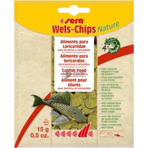 Sera Wels-chips Nature tablettás díszhaleleség - 15 g